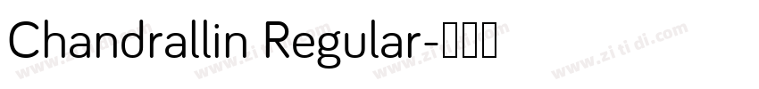 Chandrallin Regular字体转换